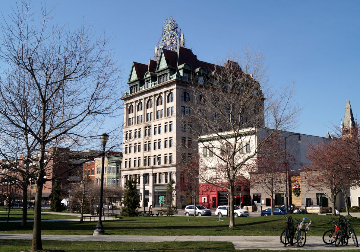 Scranton Electric Building, iconic 1896 Beaux-Arts monument, at 507 Linden Street in the town center, Scranton, PA, USA